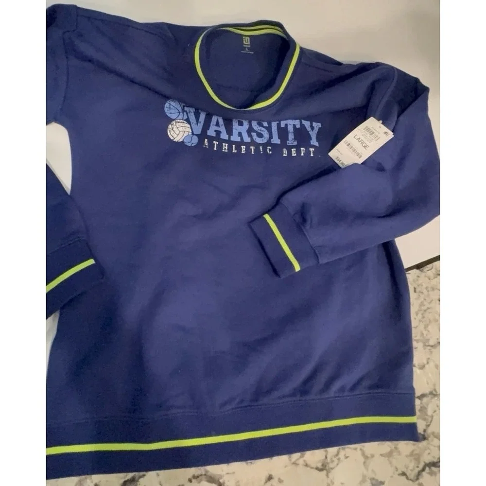 New boys size LARGE Ideology blue super soft sweatshirt.